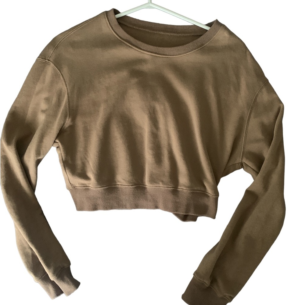 New Nude crop top sweatshirt